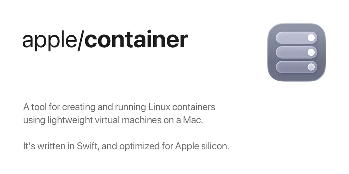 macOS container tool v1.0.0 released
