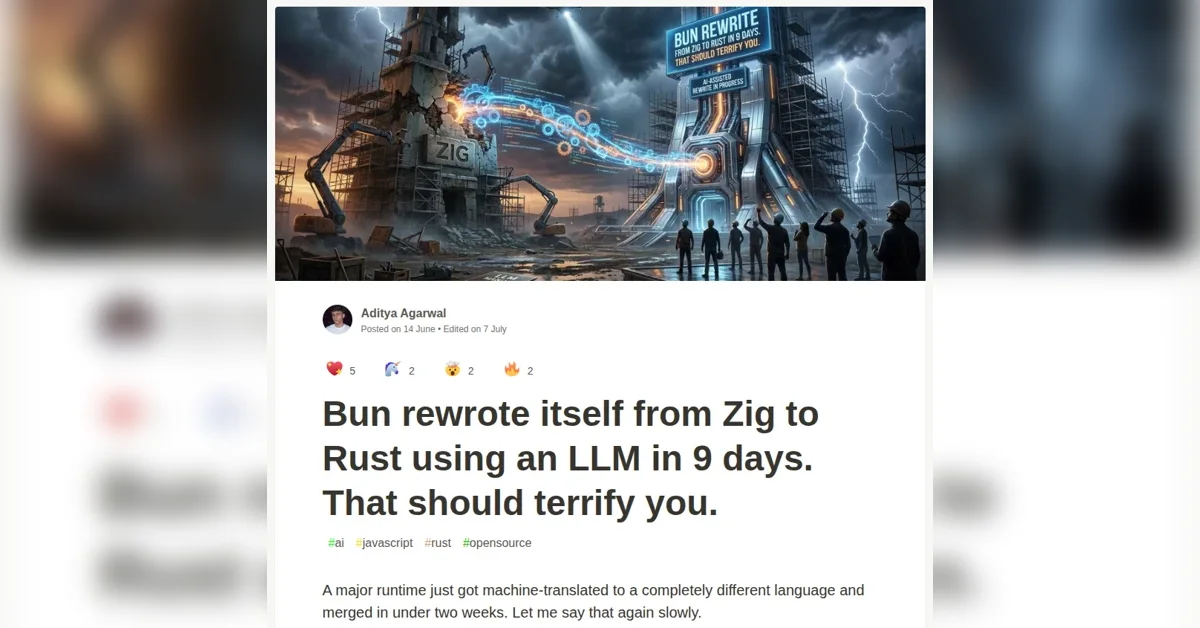 How is the Bun Rewrite in Rust Going?