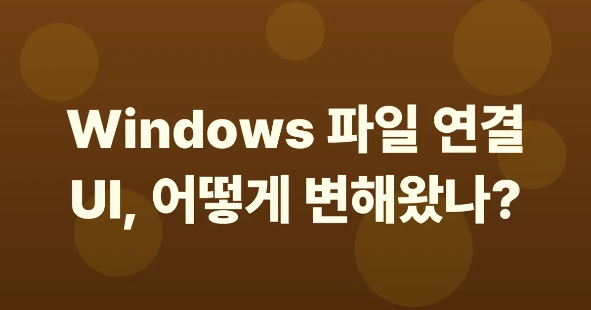 Windows UI evolution: Clicking an unassociated file