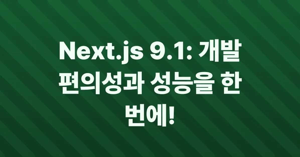 Next.js 9.1