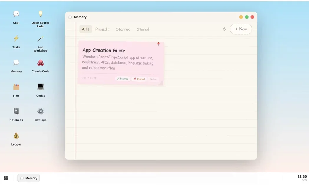 [Wandesk] Describe any app, AI builds it — local, free, no signup