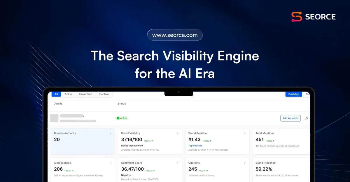 [SEORCE] See where your brand is discovered and fix what blocks it