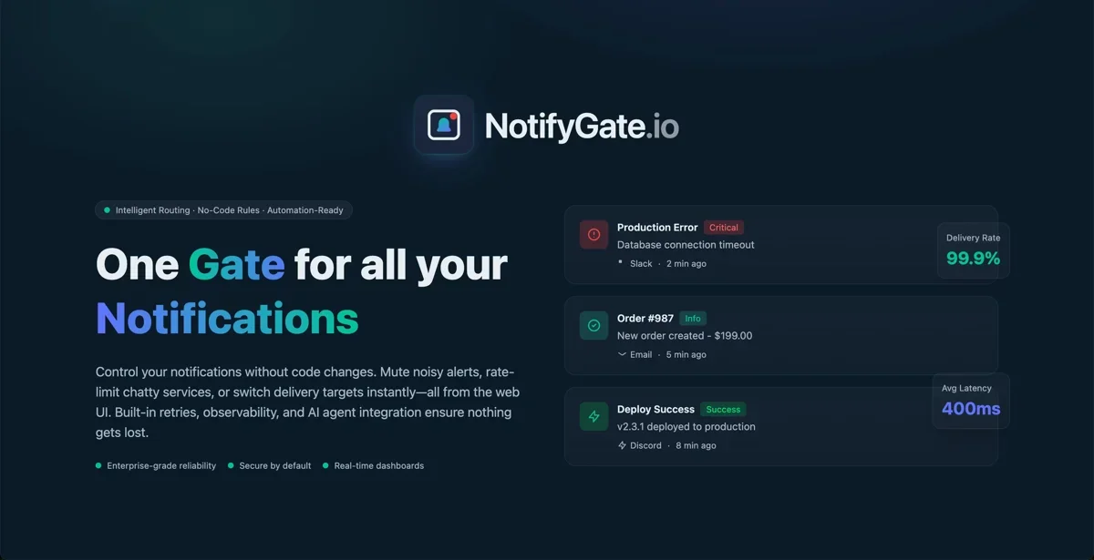 [NotifyGate] One Gate for all your Notifications