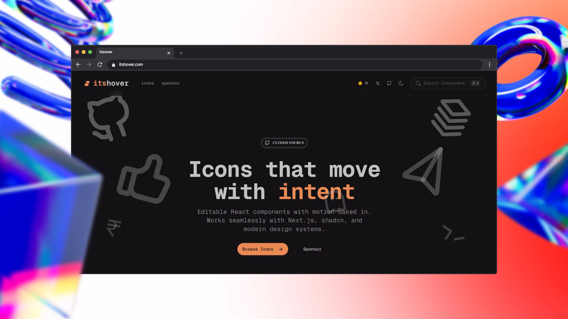 [Its Hover] Icons that move and react mirroring user intent