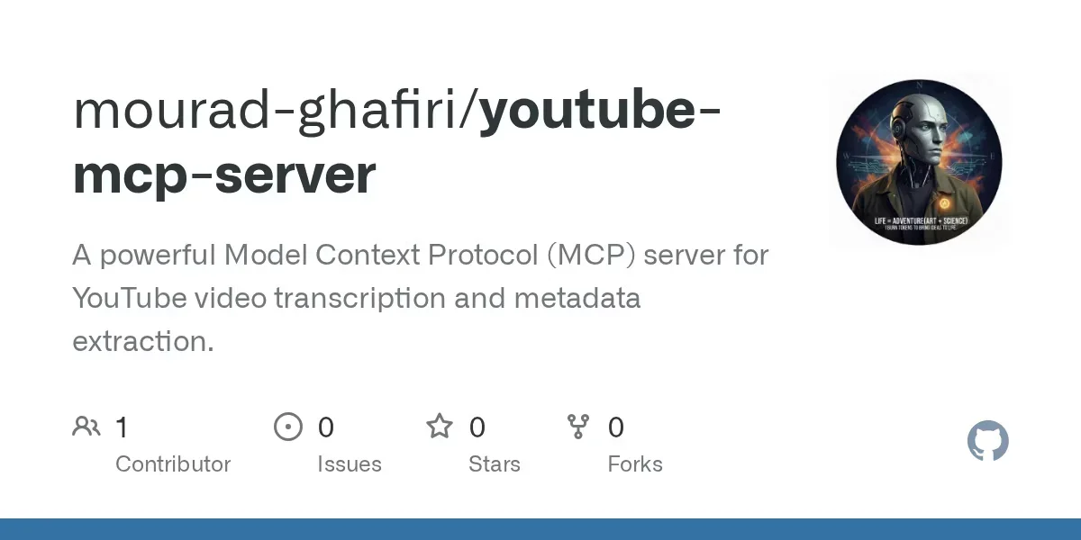 [youtube-mcp-server] MCP server for YouTube video transcription and metadata.