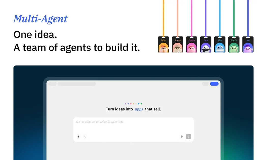 [Atoms] AI vibe business team that turns your ideas into business