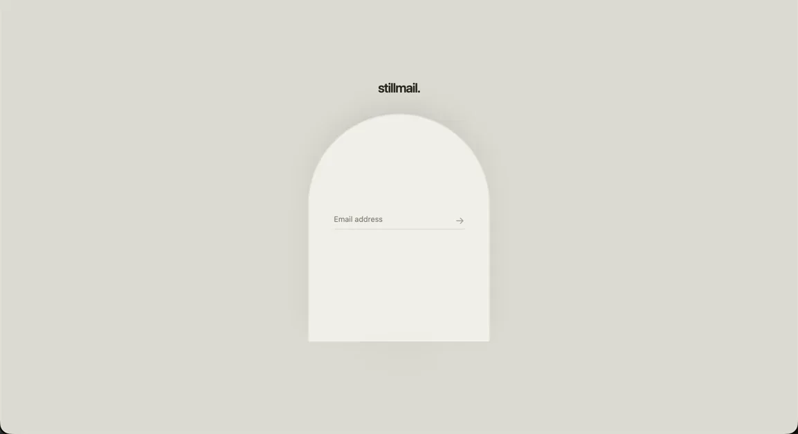 [stillmail.] minimalist email app for friends to send digital letters