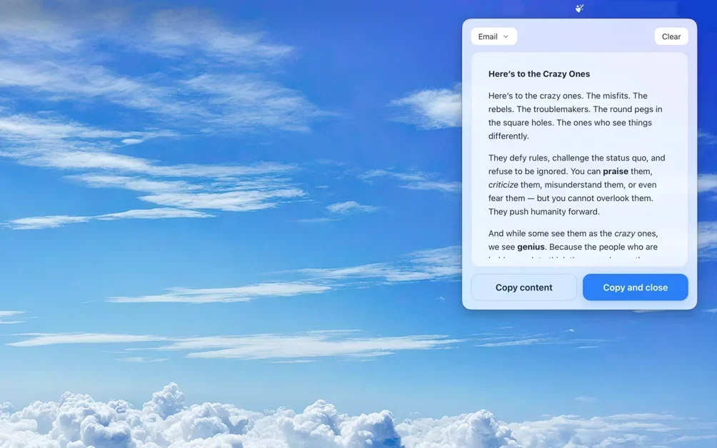 [Purifai] App-aware copy/paste that removes unsupported formatting
