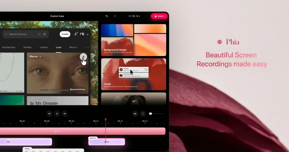 [Phia] Create beautiful screen recordings automatically