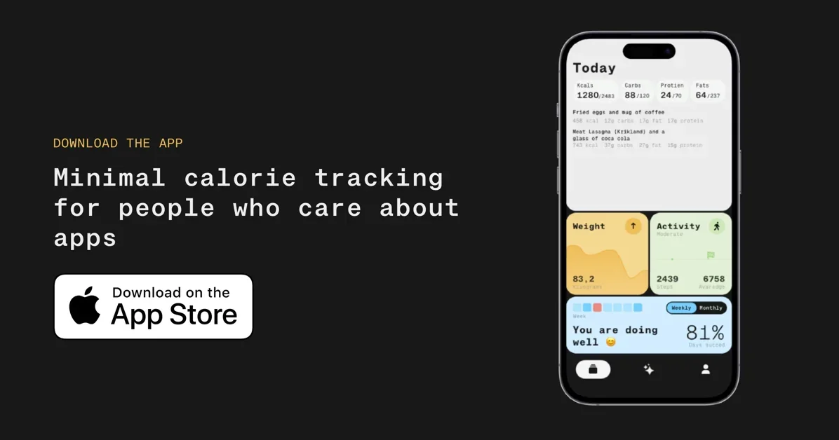 [0xCal] Minimal calorie tracking for people who care about apps