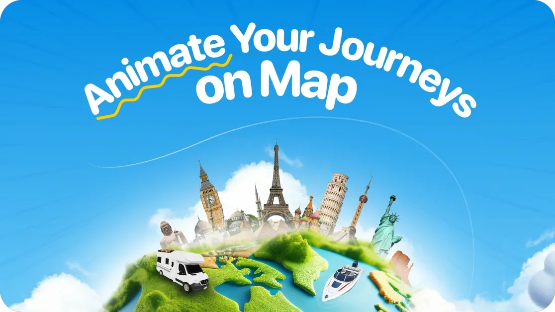 [TravelAnimator] Turn Google Maps URLs into stunning map animations.