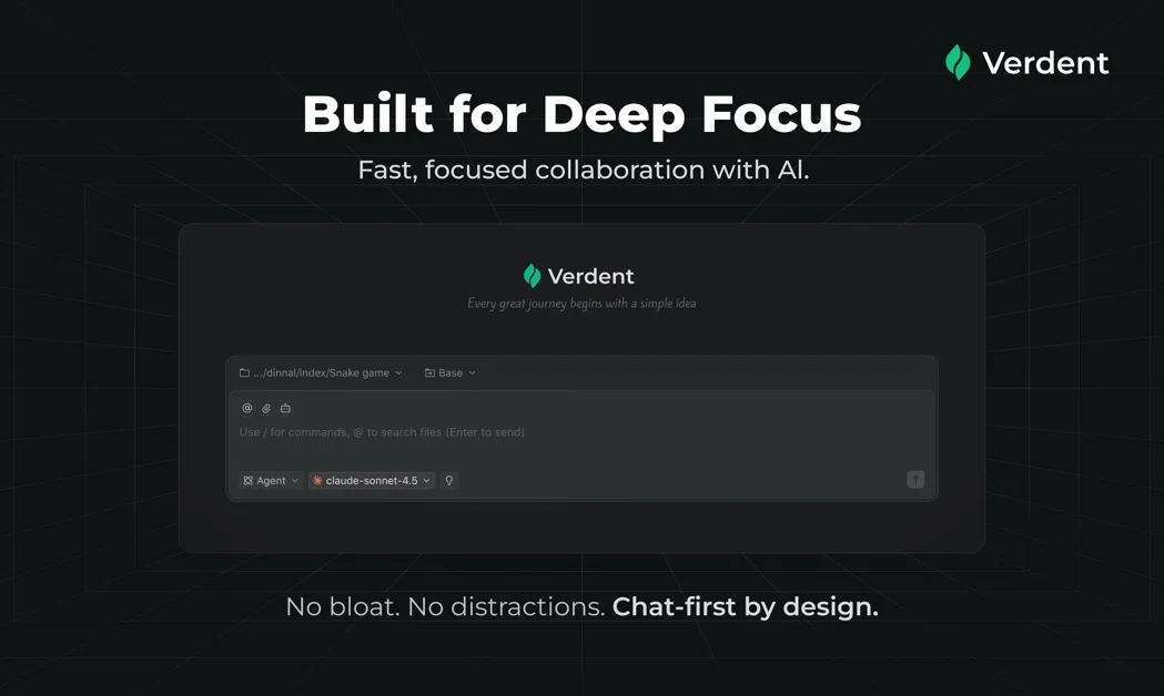 [Verdent] Your AI-native partner for the new way to build software