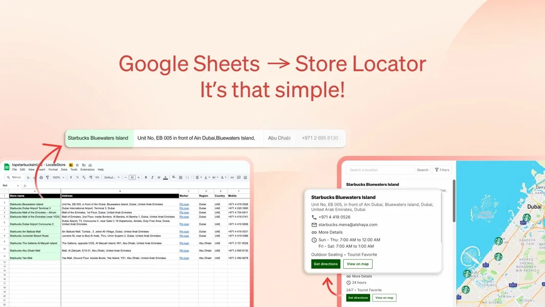 [LocateStore] Create a map of all your stores using Google Sheets