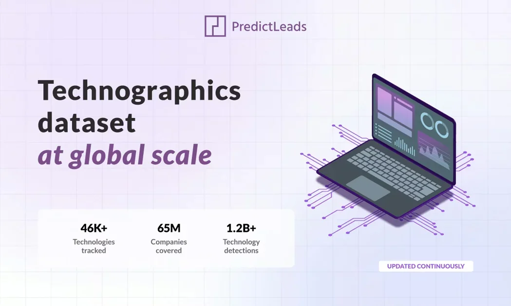 [PredictLeads Technographics Dataset] Source-backed technographics with an API and MCP server.