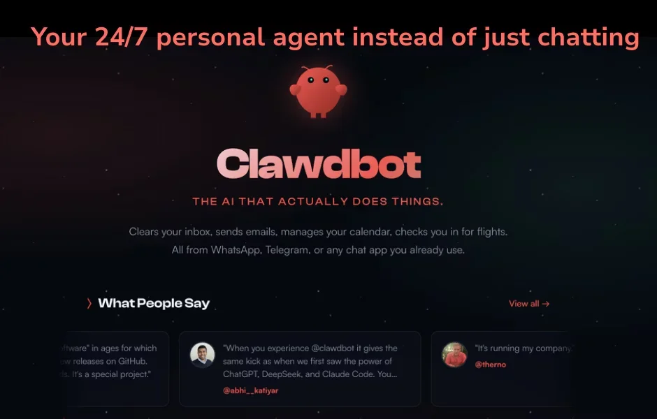 [Clawdbot] The AI that actually does things