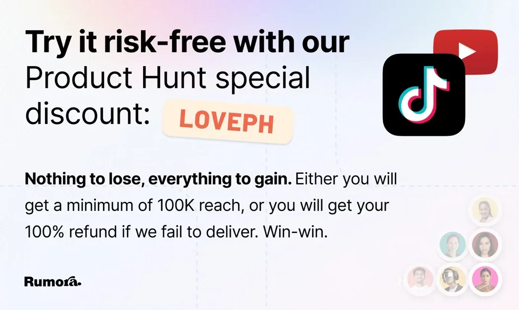 [Rumora] Promote your brand in viral TikTok & YouTube videos