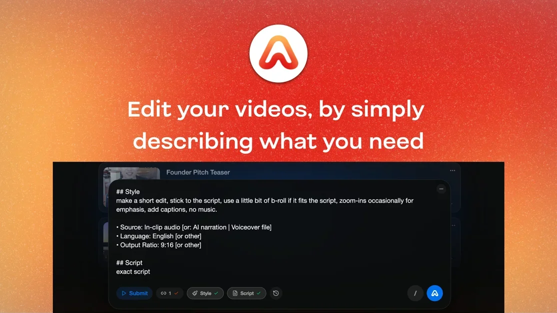 [EditWithAva] your AI assistant video editor