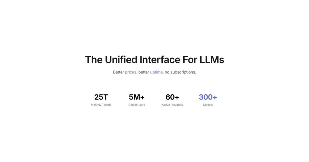 [OpenRouter] Discover and use the latest LLMs with your own APIs