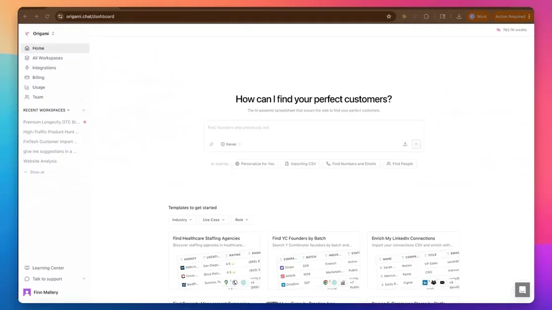 [Origami.chat] Find your perfect leads with one prompt