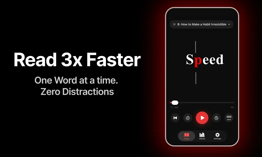 [FocalRead ] Turn articles, eBooks & social threads into speed reading