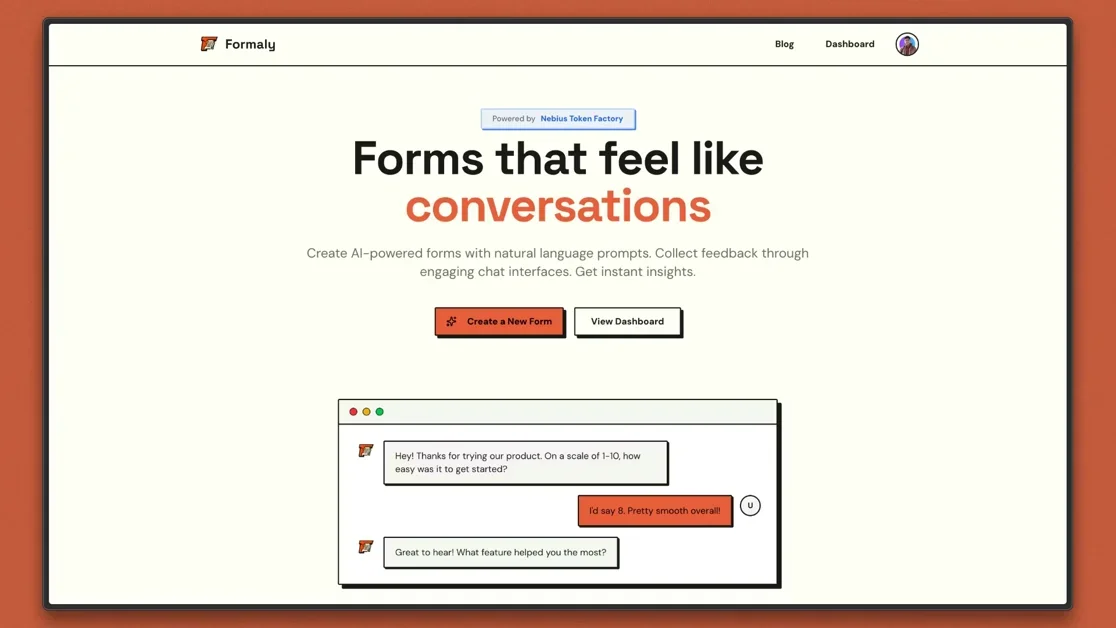 [Formaly] Forms that feel like conversations