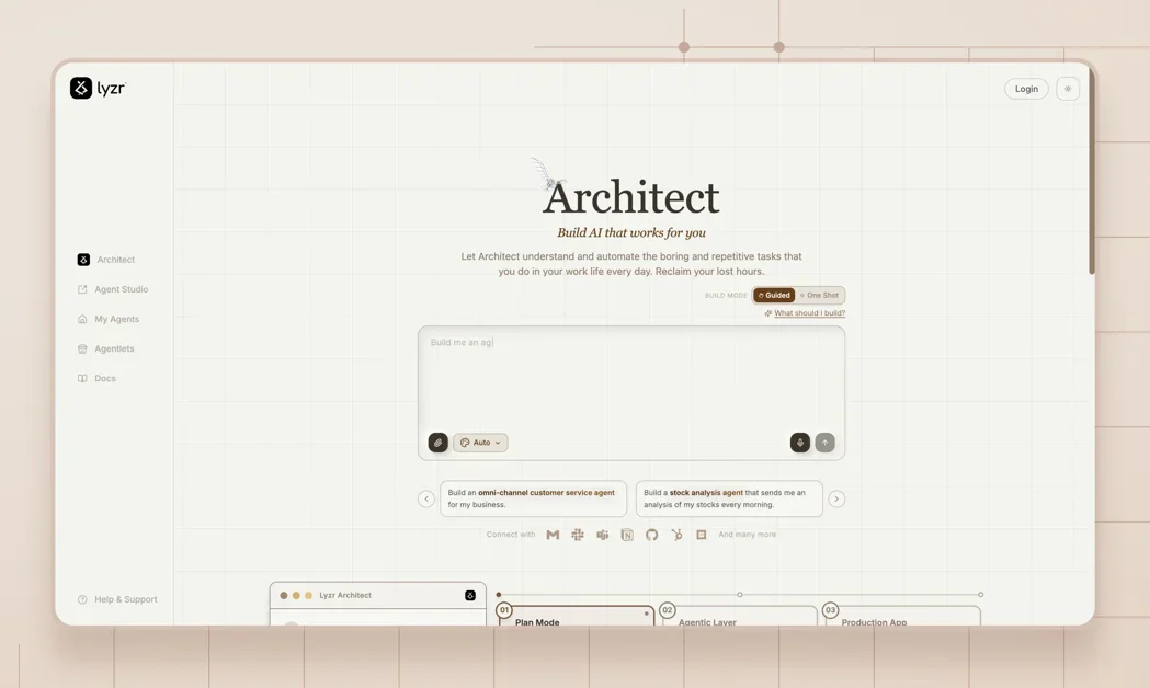 [Architect by Lyzr] Build AI that works for you