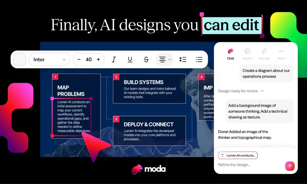 [Moda] Finally, AI designs you can edit.