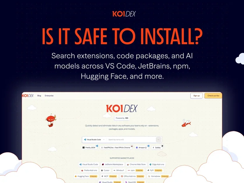 [Koidex] Know if a package, extension, or AI model is actually safe