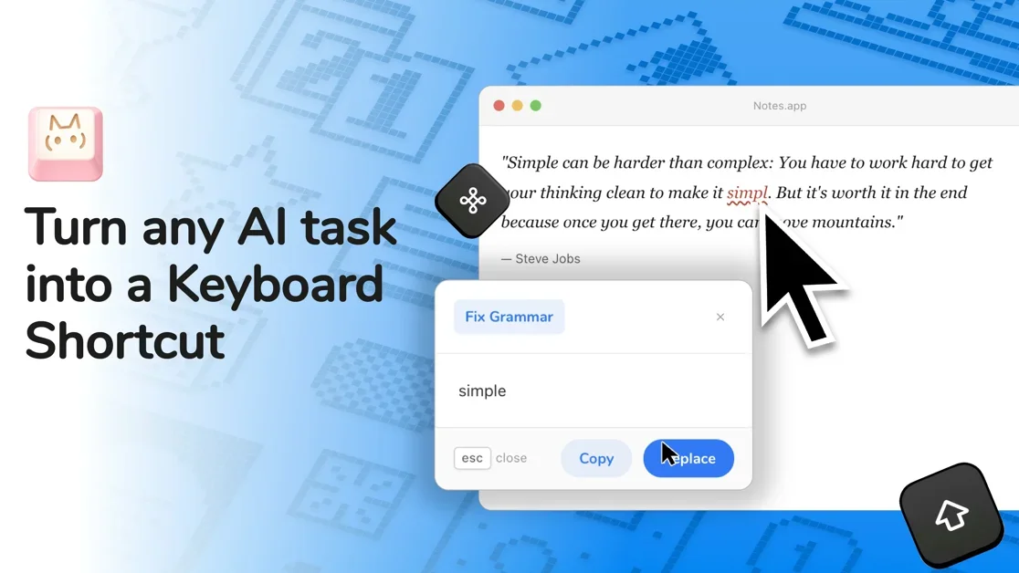 [TexTab] Turn any AI task into a Keyboard Shortcut