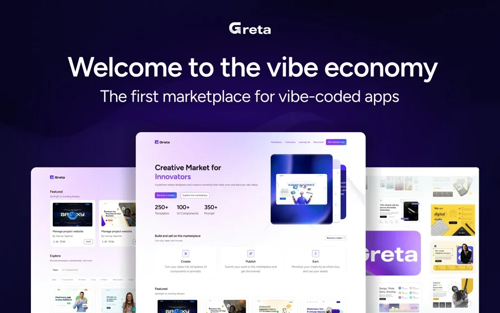 [Vibe Marketplace by Greta] Sell what you ship, instantly 