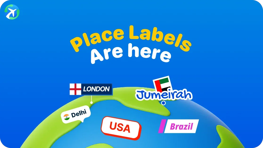 [Travel Animator] Name every stop your way with Place Labels.