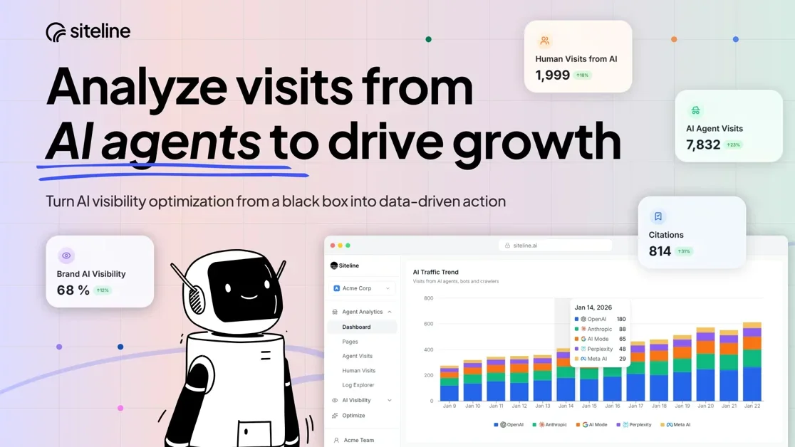 [Siteline] Growth analytics for the agentic web