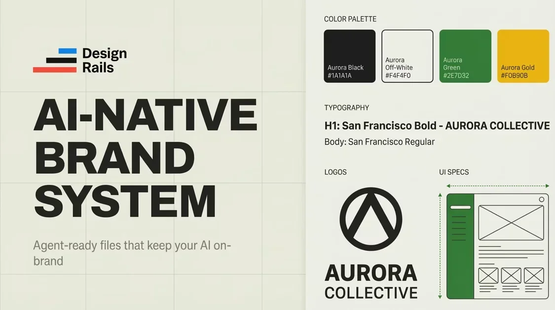 [Design Rails] Get an agent-ready brand in minutes