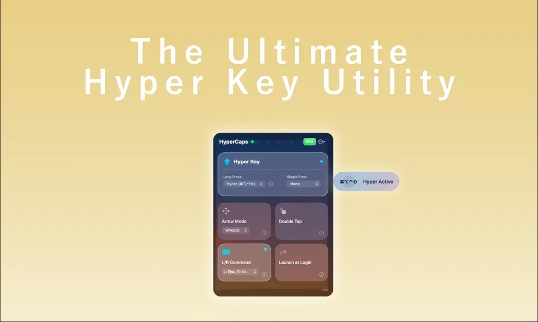 [HyperCaps for macOS] Turn CapsLock into a Super Key & Boost Productivity
