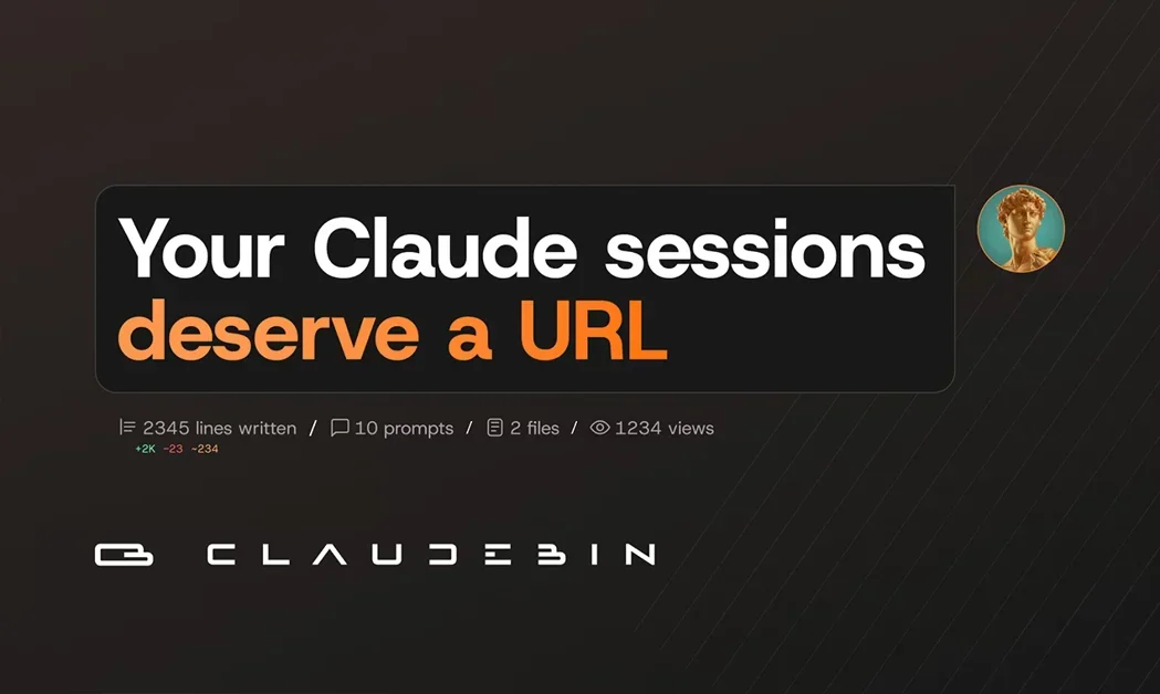 [Claudebin] Export and share your Claude Code sessions as resumable URLs
