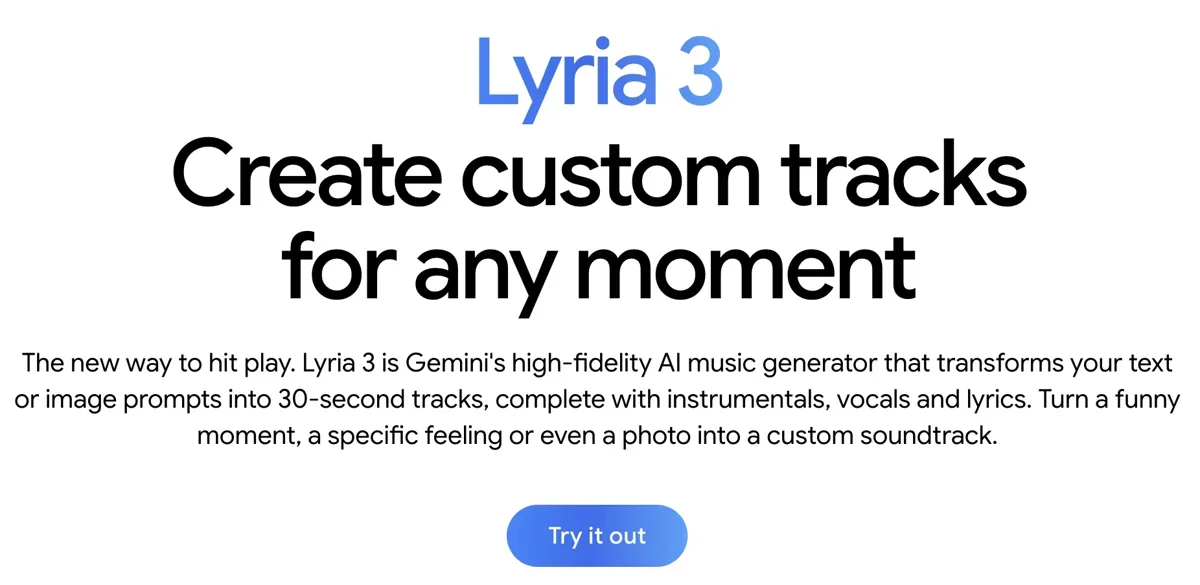 [Lyria 3 by Google Deepmind] Turn any photo or thought into a custom song inside Gemini