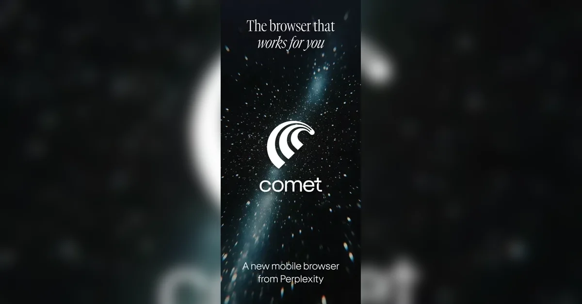[Comet for iOS] Comet is the first agentic AI browser built for mobile.