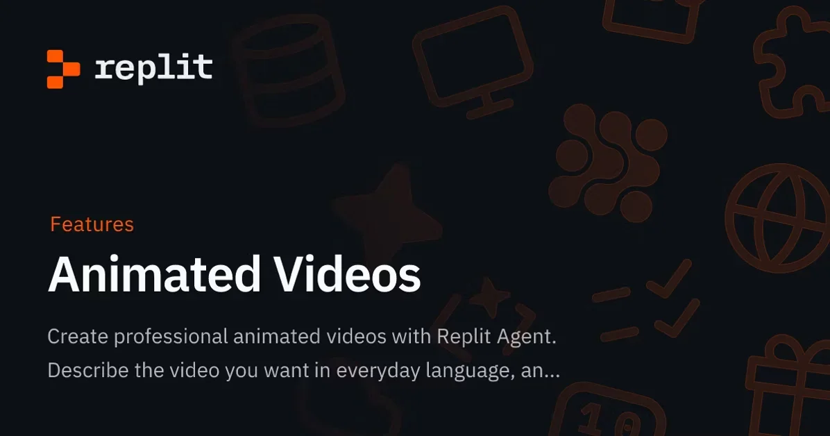 [Replit Animated Videos] AI-Powered Motion Graphics 