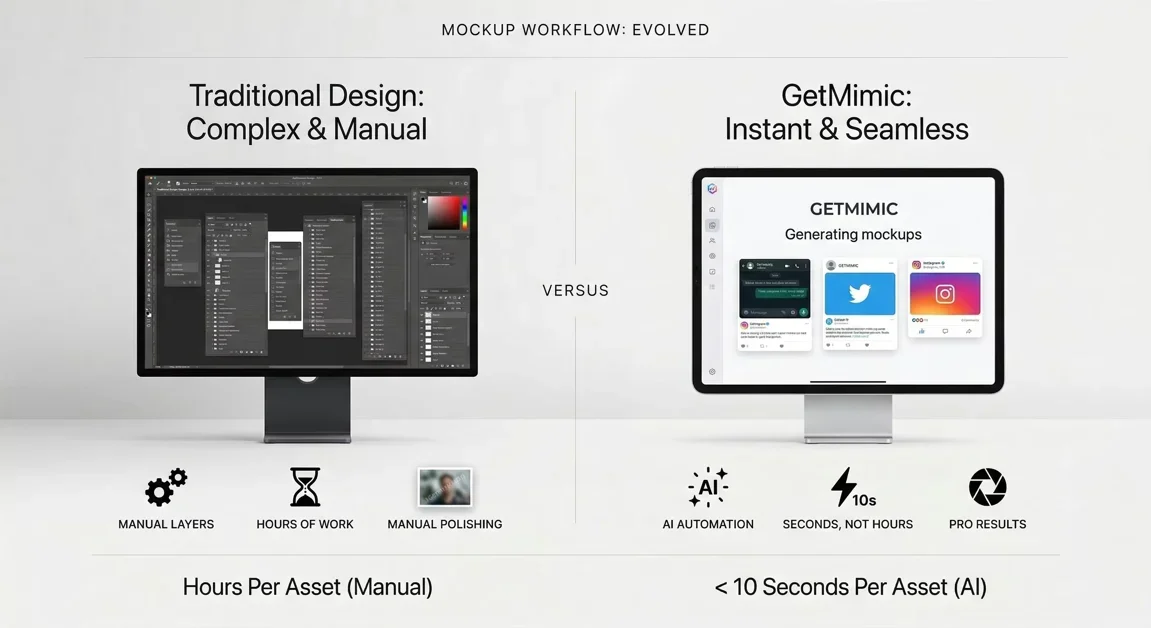 [GetMimic] Generate viral social & chat mockups in seconds with AI.