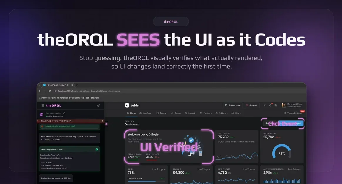 [theORQL] Cursor for frontend. Build and debug in Chrome and VS Code.