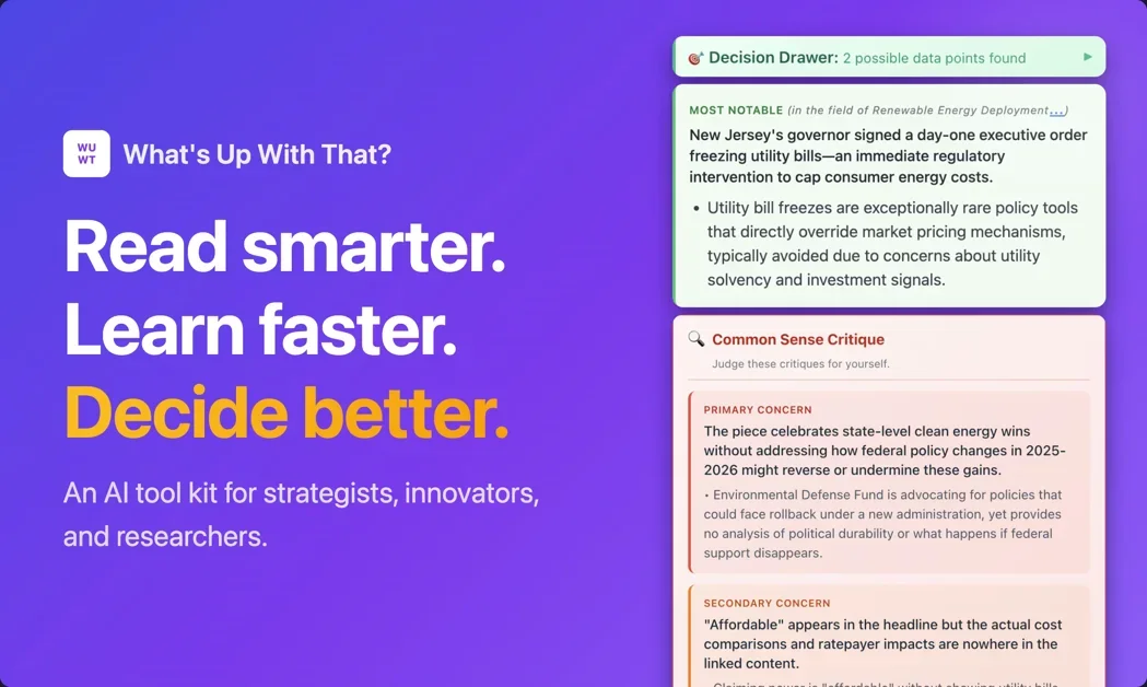 [What's Up With That?] Get instant insights about the topic you're reading about