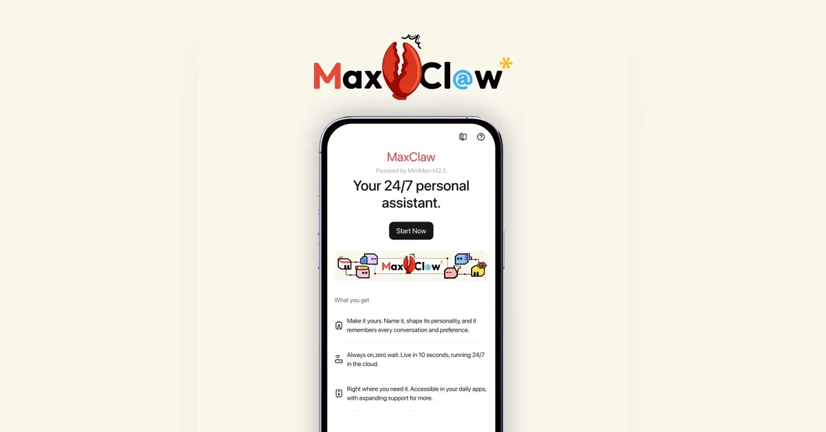 [Maxclaw on Mobile] Build apps, research deeply and automate multi-step tasks
