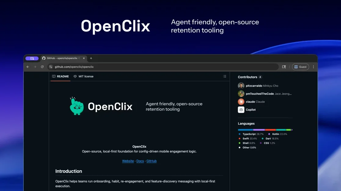 [OpenClix: Smarter Mobile Engagement] Design and optimize interaction that improve retention.