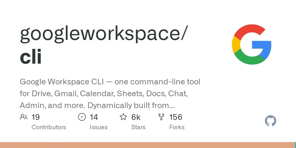 [Google Workspace CLI] CLI for Google Workspace ecosystem built for humans & agents