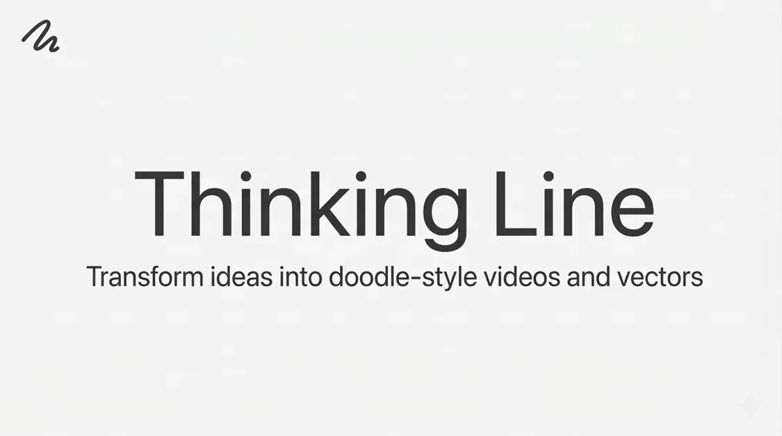 [Thinking Line] AI-powered doodle video and vector generator