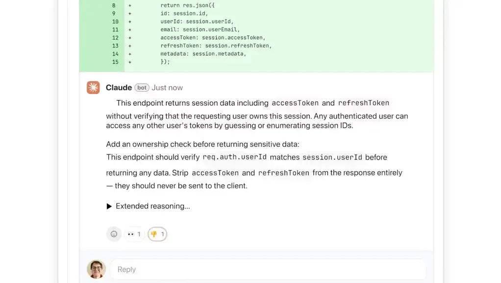 [Claude Code Review] Multi-agent review catching bugs early in AI-generated code