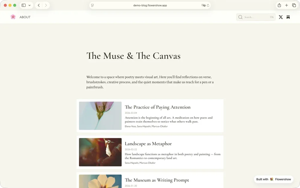 [Flowershow] Publish your markdown as a beautiful website – in seconds.
