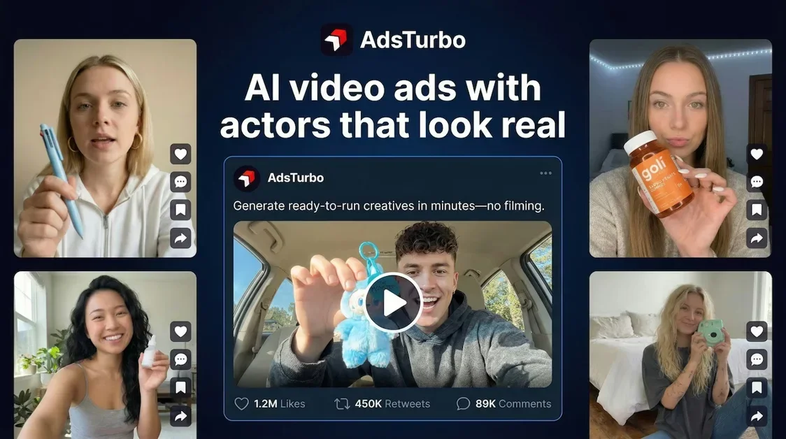 [AdsTurbo] Create ads with AI actors that look truly human