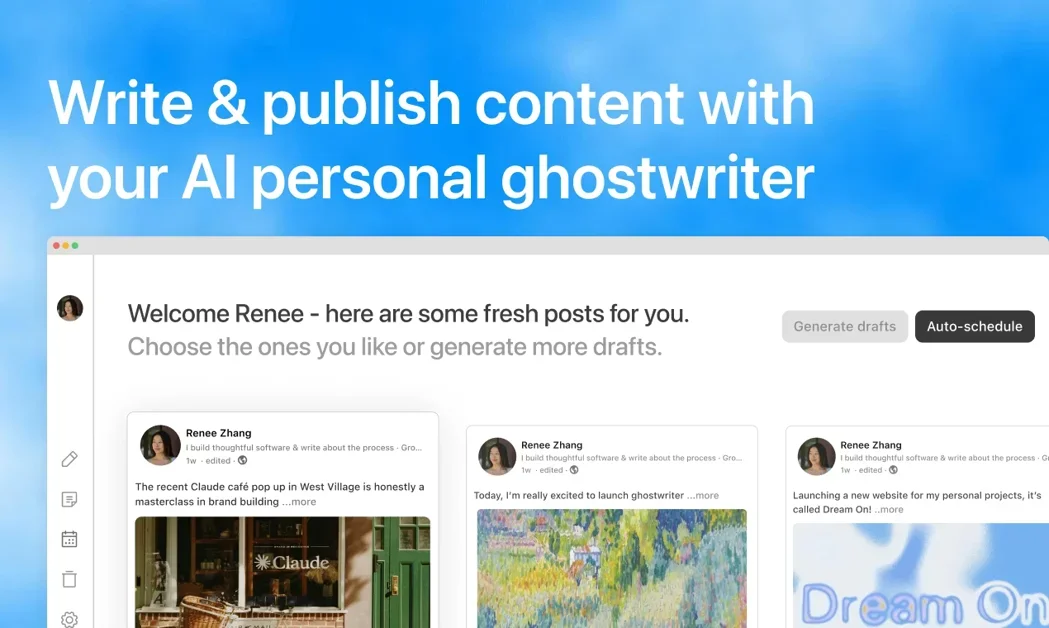 [Ghostwriter] Write and publish posts on LinkedIn & X