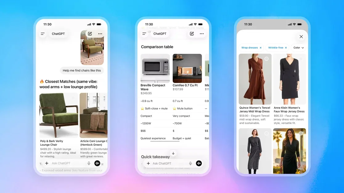 [ChatGPT Shopping] Richer, more visually immersive shopping experiences